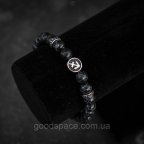 Стильний чоловічий браслет Знак Зодіаку Стрілець з натурального каменю