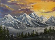 Горный пейзаж.30х40см