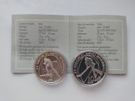 Набір срібний монет 5 і 10 евро Італія Олімпіада в Турине 2006 рік. с 1 грн