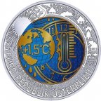 Австрія 25 євро 2023, Глобальне потепління , ніобій + срібло