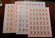1981 СССР Птицы 5221-5225 ** полная серия листы